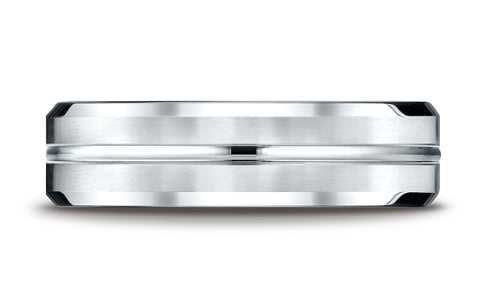 Benchmark-10K-White-Gold-6mm-Comfort-Fit-Satin-Finished-with-High-Polished-Cut-Carved-Design-Band--Sz-4.25--CF6643910KW04.25