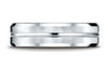 Benchmark-Palladium-6mm-Comfort-Fit-Satin-Finished-w/-High-Polished-Cut-Carved-Design-Wedding-Band--Sz-4.25--CF66439PD04.25