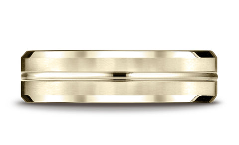 Benchmark-10K-Yellow-Gold-6mm-Comfort-Fit-Satin-Finished-with-High-Polished-Cut-Carved-Design-Band--Sz-4.25--CF6643910KY04.25