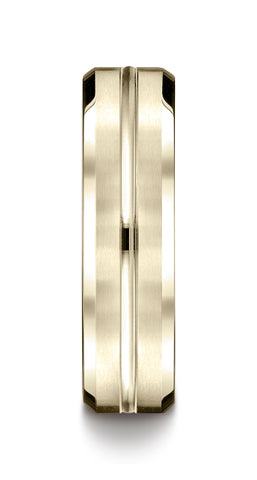 Benchmark-10K-Yellow-Gold-6mm-Comfort-Fit-Satin-Finished-w/-High-Polished-Cut-Carved-Design-Band-Sz-4.5--CF6643910KY04.5
