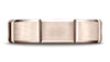 Benchmark-14K-Rose-Gold-6mm-Comfort-Fit-Satin-Finished-Grooves-Carved-Design-Wedding-Band-Ring--Size-4.25--CF6644914KR04.25