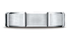 Benchmark-18K-White-Gold-6mm-Comfort-Fit-Satin-Finished-Grooves-Carved-Design-Wedding-Band-Ring--Size-4.25--CF6644918KW04.25