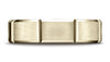 Benchmark-10K-Yellow-Gold-6mm-Comfort-Fit-Satin-Finished-Grooves-Carved-Design-Wedding-Band-Ring--Size-4.25--CF6644910KY04.25