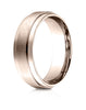 Benchmark-14k-Rose-Gold-7mm-Comfort-Fit-Satin-Finished-w/-High-Polished-Drop-Edge-Carved-Des.-Band-Sz-4--CF6735114KR04