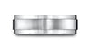 Benchmark-14k-White-Gold-7mm-Comfort-Fit-Satin-Finished-w/-High-Polished-Drop-Edge-Carved-Design-Band--4.25--CF6735114KW04.25