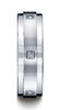 Benchmark-Argentium-Silver-7mm-Comfort-Fit-Pave-Set-6-Stone-Diamond-Design-Wedding-Band--0.12-cttw--Sz-7--CF67382SV07