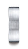 Benchmark-14K-White-Gold-7mm-Comfort-Fit-Satin-Finished-with-Threaded-Pattern-Carved-Design-Band-Sz-4.5--CF6740114KW04.5
