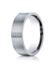 Benchmark-14K-White-Gold-7mm-Comfort-Fit-Satin-Finished-with-Threaded-Pattern-Carved-Design-Band--Size-4--CF6740114KW04
