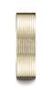Benchmark-14K-Yellow-Gold-7mm-Comfort-Fit-Satin-Finished-w/-Threaded-Pattern-Carved-Design-Band--Sz-4.5--CF6740114KY04.5