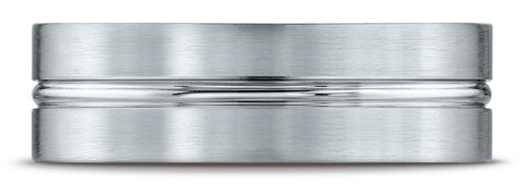 Benchmark-10k-White-Gold-7mm-Comfort-Fit-Satin-Finished-with-High-Polished-Center-Cut-Carved-Dsn-Band--4.25--CF6741110KW04.25