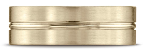 Benchmark-18k-Yellow-Gold-7mm-Comfort-Fit-Satin-Finished-w/-High-Polished-Center-Cut-Carved-Dsn.-Band--4.25--CF6741118KY04.25