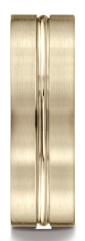 Benchmark-10k-Yellow-Gold-7mm-Comfort-Fit-Satin-Finish-w/-High-Polish-Center-Cut-Carved-Design-Band--4.5--CF6741110KY04.5