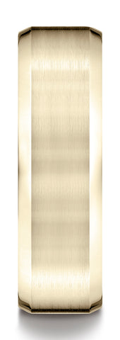 Benchmark-18k-Yellow-Gold-7mm-Comfort-Fit-Satin-Finish-w/-High-Polished-Beveled-Edge-Band--Size-4.5--CF6741618KY04.5
