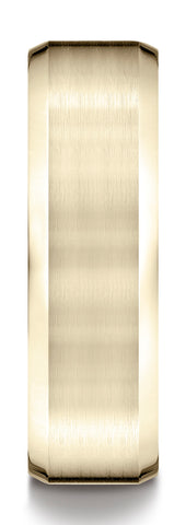 Benchmark-10k-Yellow-Gold-7mm-Comfort-Fit-Satin-Finish-w/-High-Polished-Beveled-Edge-Band--Size-4.5--CF6741610KY04.5