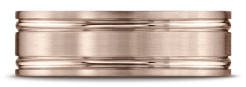 Benchmark-14k-Rose-Gold-7mm-Comfort-Fit-Satin-Finished-with-Parallel-Grooves-Carved-Design-Band--Size-4.25--CF6742314KR04.25