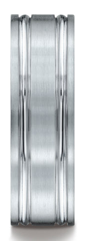 Benchmark-Palladium-7mm-Comfort-Fit-Satin-Finished-with-Parallel-Grooves-Carved-Design-Band--Size-4.5--CF67423PD04.5