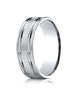 Benchmark-Platinum-7mm-Comfort-Fit-Satin-Finished-with-Parallel-Grooves-Carved-Design-Band--Size-4--CF67423PT04
