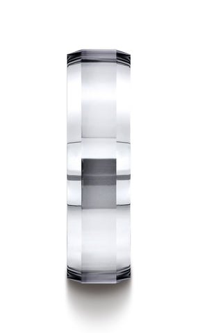 Benchmark-Cobaltchrome-7mm-Comfort-Fit-High-Polished-Beveled-Edge-Design-Wedding-Band-Ring--Size-7--CF67426CC07