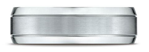 Benchmark-10k-White-Gold-7mm-Comfort-Fit-Satin-Finished-High-Polished-Beveled-Edge-Carved-Des.-Band--Sz-4.25--CF6743610KW04.25
