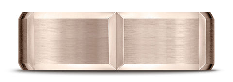 Benchmark-14k-Rose-Gold-7mm-Comfort-Fit-Satin-Finished-Grooves-Carved-Design-Band--Size-4.25--CF6744914KR04.25