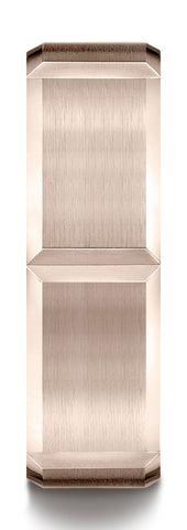 Benchmark-14k-Rose-Gold-7mm-Comfort-Fit-Satin-Finished-Grooves-Carved-Design-Band--Size-4.5--CF6744914KR04.5