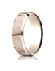 Benchmark-14k-Rose-Gold-7mm-Comfort-Fit-Satin-Finished-Grooves-Carved-Design-Band--Size-4--CF6744914KR04