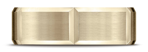 Benchmark-10k-Yellow-Gold-7mm-Comfort-Fit-Satin-Finished-Grooves-Carved-Design-Band--Size-4.25--CF6744910KY04.25