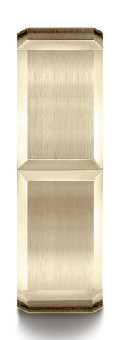 Benchmark-14k-Yellow-Gold-7mm-Comfort-Fit-Satin-Finished-Grooves-Carved-Design-Band--Size-4.5--CF6744914KY04.5