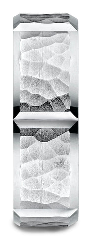 Benchmark-Platinum-7mm-Comfort-Fit-Hammered-Finish-Grooved-Carved-Design-Band--Size-4.5--CF67468PT04.5
