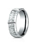 Benchmark-Platinum-7mm-Comfort-Fit-Hammered-Finish-Grooved-Carved-Design-Band--Size-4--CF67468PT04