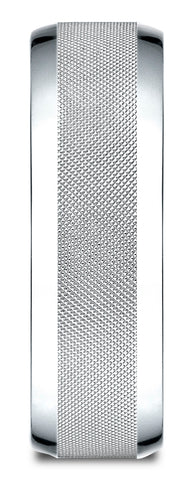 Benchmark-10k-White-Gold-7mm-Comfort-Fit-High-Polish-Round-Edge-Cross-Hatch-Center-Design-Band--Size-4.5--CF6746910KW04.5