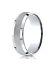 Benchmark-14k-White-Gold-7mm-Comfort-Fit-High-Polish-Round-Edge-Cross-Hatch-Center-Design-Band--Size-4--CF6746914KW04