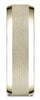 Benchmark-14k-Yellow-Gold-7mm-Comfort-Fit-High-Polish-Round-Edge-Cross-Hatch-Center-Design-Band--Sz-4.5--CF6746914KY04.5