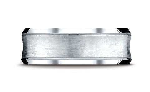 Benchmark-Palladium-7.5mm-Comfort-Fit-Satin-Finished-Concave-Beveled-Edge-Design-Wedding-Ring--Size-4.25--CF67555PD04.25