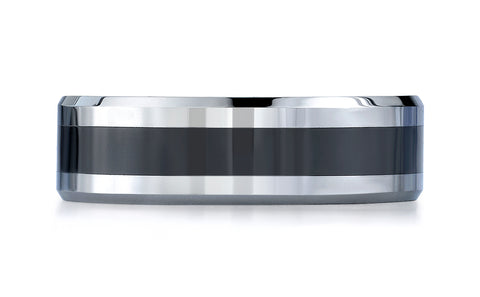 Benchmark-Cobaltchrome-7-mm-Comfort-Fit-Ceramic-Inlay-Design-Wedding-Band-Ring--Size-6.5--CF67861CMCC06.5