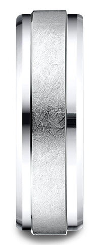 Benchmark-18k-White-Gold-7mm-Comfort-Fit-Drop-Bevel-Swirl-Finish-Center-Design-Band--Size-4.5--CF6793118KW04.5