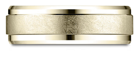 Benchmark-18k-Yellow-Gold-7mm-Comfort-Fit-Drop-Bevel-Swirl-Finish-Center-Design-Band--Size-4.25--CF6793118KY04.25