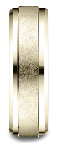 Benchmark-18k-Yellow-Gold-7mm-Comfort-Fit-Drop-Bevel-Swirl-Finish-Center-Design-Band--Size-4.5--CF6793118KY04.5