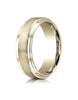 Benchmark-18k-Yellow-Gold-8mm-Comfort-Fit-Satin-Finished-Step-Edge-Carved-Design-Band--Size-4--CF6810018KY04