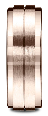 Benchmark-14k-Rose-Gold-8mm-Comfort-Fit-Drop-Bevel-Satin-Center-Design-Band--Size-4.5--CF6835214KR04.5