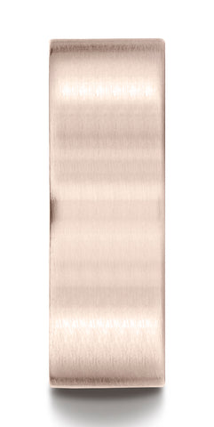 Benchmark-14K-Rose-Gold-8mm-Comfort-Fit-Satin-Finished-Carved-Design-Wedding-Band-Ring--Size-4.5--CF6842014KR04.5