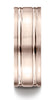 Benchmark-14K-Rose-Gold-8mm-Comfort-Fit-Satin-Finished-with-Parallel-Grooves-Carved-Design-Band--Sz-4.5--CF6842314KR04.5