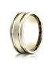 Benchmark-10K-Yellow-Gold-8mm-Comfort-Fit-Satin-Finished-with-Parallel-Grooves-Carved-Design-Band--Sz-4--CF6842310KY04