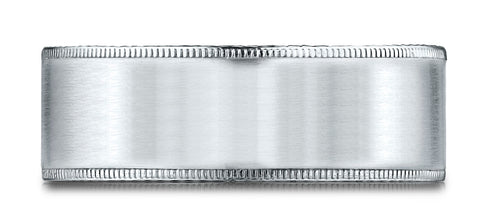 Benchmark-18k-White-Gold-8mm-Comfort-Fit-Riveted-Edge-Satin-Finish-Design-Band--Size-4.25--CF6843418KW04.25