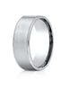 Benchmark-14k-White-Gold-8mm-Comfort-Fit-Riveted-Edge-Satin-Finish-Design-Band--Size-4--CF6843414KW04