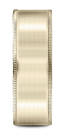 Benchmark-18k-Yellow-Gold-8mm-Comfort-Fit-Riveted-Edge-Satin-Finish-Design-Band--Size-4.5--CF6843418KY04.5