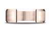 Benchmark-14K-Rose-Gold-8mm-Comfort-Fit-Satin-Finished-Grooves-Carved-Design-Wedding-Band-Ring--Size-4.25--CF6844914KR04.25