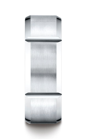 Benchmark-Palladium-8mm-Comfort-Fit-Satin-Finished-Grooves-Carved-Design-Wedding-Band-Ring--Size-4.5--CF68449PD04.5
