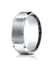 Benchmark-18K-White-Gold-8mm-Comfort-Fit-Satin-Finished-Grooves-Carved-Design-Wedding-Band-Ring--Size-4--CF6844918KW04