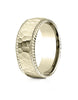 Benchmark-14k-Yellow-Gold-8mm-Comfort-Fit-Rope-Edge-Hammered-Finish-Design-Band--Size-4--CF6846714KY04